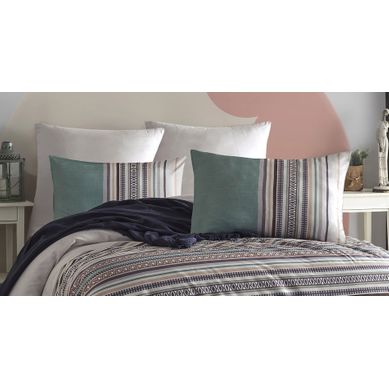 Parure Housse De Couette Et Taies D'oreiller 240x220 Cm Coton Imprimé Parure Housse De Couette Et Taies D'oreiller 240x220 Cm Coton Imprimé