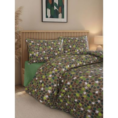 Parure Housse De Couette Et Taies D'oreiller 240x220 Cm Coton Imprimé Parure Housse De Couette Et Taies D'oreiller 240x220 Cm Coton Imprimé