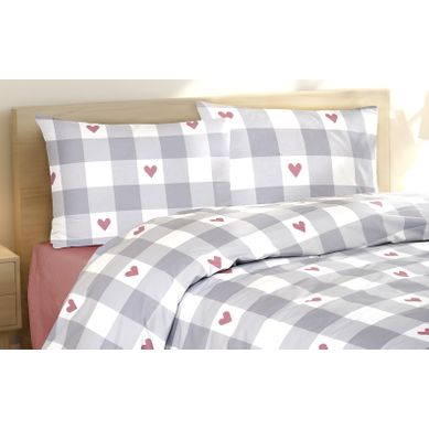 Parure Housse De Couette Et Taies D'oreiller 240x220 Cm Coton Imprimé Parure Housse De Couette Et Taies D'oreiller 240x220 Cm Coton Imprimé