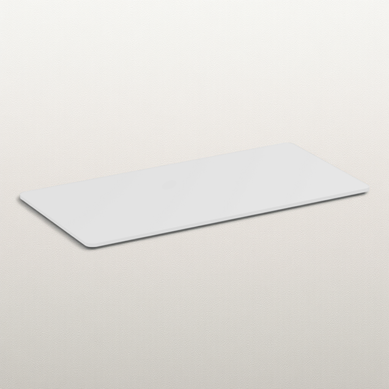 Plateau De Bureau Bords Arrondis 150x75cm, Blanc Plateau De Bureau Bords Arrondis 150x75cm, Blanc