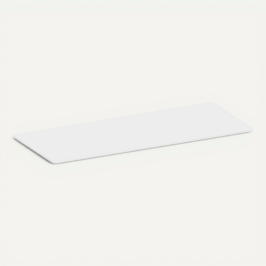 Plateau De Bureau Bords Arrondis 180x75cm, Blanc Plateau De Bureau Bords Arrondis 180x75cm, Blanc