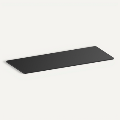 Plateau De Bureau Bords Arrondis 180x75cm, Noir Plateau De Bureau Bords Arrondis 180x75cm, Noir
