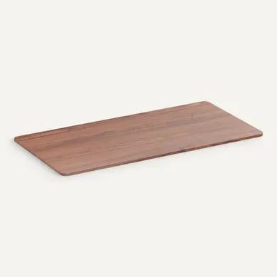 Plateau De Bureau Bords Arrondis 150x75cm, Noyer Plateau De Bureau Bords Arrondis 150x75cm, Noyer