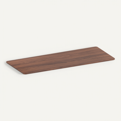 Plateau De Bureau Bords Arrondis 180x75cm, Noyer Plateau De Bureau Bords Arrondis 180x75cm, Noyer