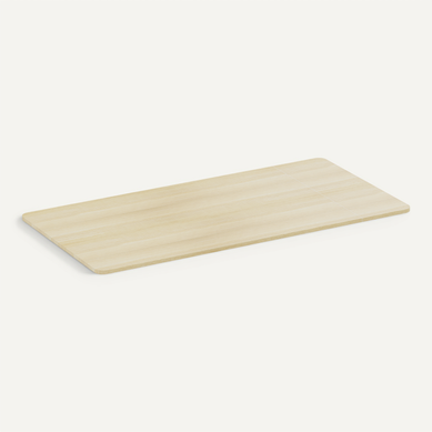 Plateau De Bureau Bords Arrondis 150x75cm, Bois Naturel Plateau De Bureau Bords Arrondis 150x75cm, Bois Naturel