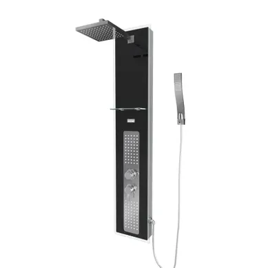 Colonne De Douche Design - 22x125 Cm - Noir Colonne De Douche Design - 22x125 Cm - Noir