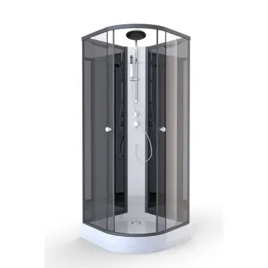 Cabine De Douche Graphite - 85x85x230 Cm - Gris Anthracite Cabine De Douche Graphite - 85x85x230 Cm - Gris Anthracite