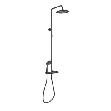 Colonne De Douche Mécanique Noire - 133x28x52 Cm - Noir Colonne De Douche Mécanique Noire - 133x28x52 Cm - Noir