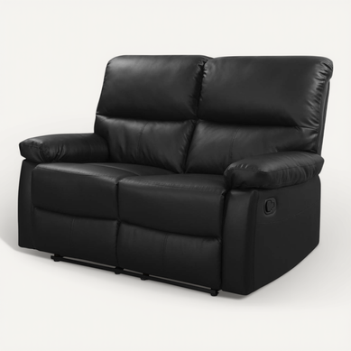 Canapé Relax "lincoln" - 147 X 89 X 103 Cm - 2 Places - Noir Canapé Relax "lincoln" - 147 X 89 X 103 Cm - 2 Places - Noir