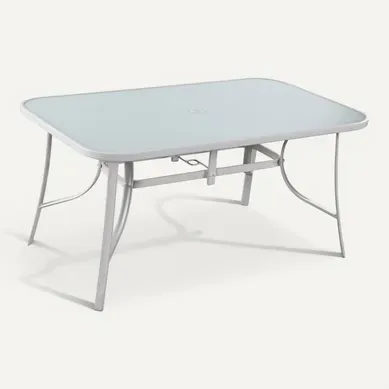 Table De Jardin "cordoba" - Phoenix - 6 Places - Blanc Table De Jardin "cordoba" - Phoenix - 6 Places - Blanc