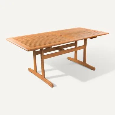 Table De Jardin "osaka" - 180 X 90 Cm - Bois Naturel