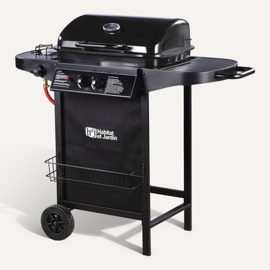 Barbecue Gaz "party 3" - 3 Brûleurs Dont 1 Latéral - 9.38 Kw - Noir Barbecue Gaz "party 3" - 3 Brûleurs Dont 1 Latéral - 9.38 Kw - Noir