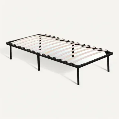 Cadre À Lattes + Pieds Pour Matelas De 90 X 190 Cm - 13 Lattes Cadre À Lattes + Pieds Pour Matelas De 90 X 190 Cm - 13 Lattes