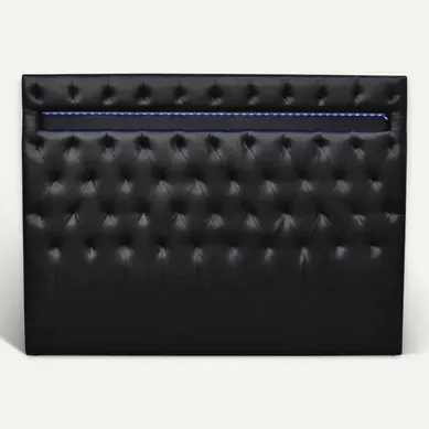 Tête De Lit "déco" LED - 149 Cm - Noir Tête De Lit "déco" LED - 149 Cm - Noir