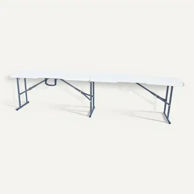 Banc Pliant En Métal "foldy" - 183 X 29 X 42 Cm - Blanc Banc Pliant En Métal "foldy" - 183 X 29 X 42 Cm - Blanc