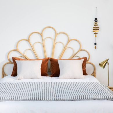 Singaraja - Tête De Lit Design En Rotin 148cm - Naturel Singaraja - Tête De Lit Design En Rotin 148cm - Naturel