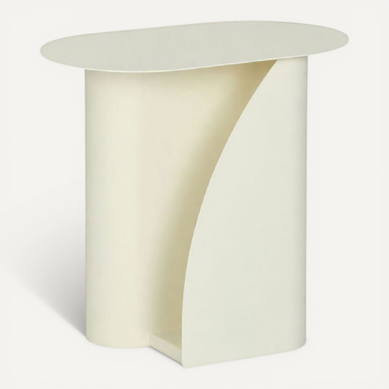 Wave - Table D'appoint En Métal H 47 Cm - Beige Wave - Table D'appoint En Métal H 47 Cm - Beige