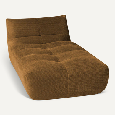 Alba - Chauffeuse Lounge Compressée 1 Place En Tissu - Bronze Alba - Chauffeuse Lounge Compressée 1 Place En Tissu - Bronze