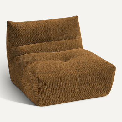 Alba - Chauffeuse Compressée 1 Place En Tissu - Bronze Alba - Chauffeuse Compressée 1 Place En Tissu - Bronze