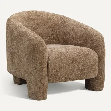 Topaz - Fauteuil En Tissu - Bronze