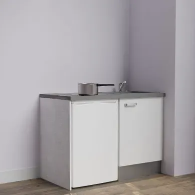 Kitchenette K08l-pt - 120 Cm Avec Plan De Travail Et évier Kitchenette K08l-pt - 120 Cm Avec Plan De Travail Et évier