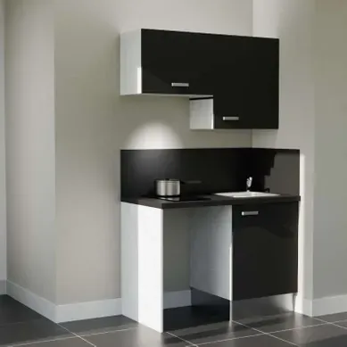 Kitchenette K01l-pt - 120 Cm Avec Plan De Travail Et évier Kitchenette K01l-pt - 120 Cm Avec Plan De Travail Et évier