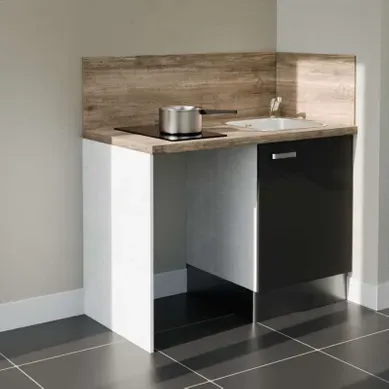 Kitchenette K08l-pt - 120 Cm Avec Plan De Travail Et évier Kitchenette K08l-pt - 120 Cm Avec Plan De Travail Et évier