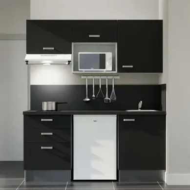 Kitchenette K20l-pt - 180 Cm Avec Plan De Travail Et évier Kitchenette K20l-pt - 180 Cm Avec Plan De Travail Et évier