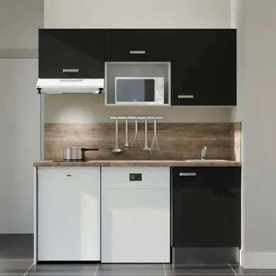 Kitchenette K55l-pt - 180 Cm Avec Plan De Travail Et évier Kitchenette K55l-pt - 180 Cm Avec Plan De Travail Et évier