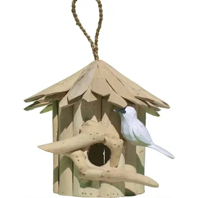 Nichoir Rond En Bois D'albésia 23 X 22 Cm Nichoir Rond En Bois D'albésia 23 X 22 Cm