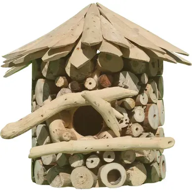 Nichoir Demi-rond En Bois D'albésia À Accorcher Nichoir Demi-rond En Bois D'albésia À Accorcher