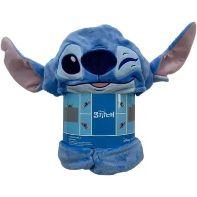 Plaid à Capuche 3d Stitch Disney Enfant - Polyester Doux 120 X 150 Cm Plaid à Capuche 3d Stitch Disney Enfant - Polyester Doux 120 X 150 Cm