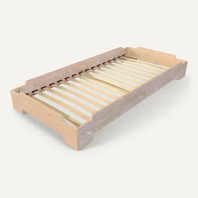 Lit Empilable 80x200 - 1 Place En Bois Massif, Brut (sans Vernis) Lit Empilable 80x200 - 1 Place En Bois Massif, Brut (sans Vernis)