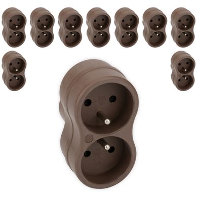 Lot De 10 Biplites Recyclées éco-conçues Natura - 2x16a - Taupe - Zenitech