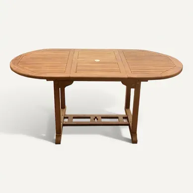 Kajang - Table Salon De Jardin Extensible 4-6 Places En Teck Kajang - Table Salon De Jardin Extensible 4-6 Places En Teck
