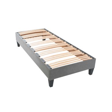 Sommier À Lattes Bois Ergostar 90x200 Cm - Tri-lattes Ergonomiques - Gris Clair Sommier À Lattes Bois Ergostar 90x200 Cm - Tri-lattes Ergonomiques - Gris Clair