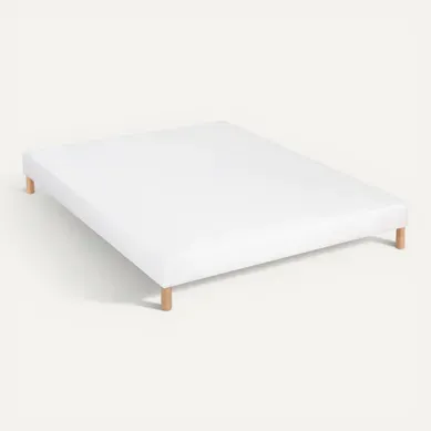 Sommier Tapissier Tissu Constantine 90x200 Cm - Blanc Sommier Tapissier Tissu Constantine 90x200 Cm - Blanc