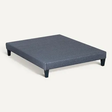 Sommier Tapissier Bois Kit 140x200 Cm - Gris Ciment Sommier Tapissier Bois Kit 140x200 Cm - Gris Ciment