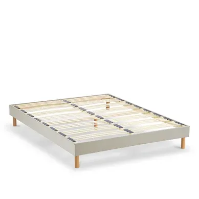 Sommier à Lattes En Bois Lino 160x200 Cm Beige Bio Nuit de Coton Sommier à Lattes En Bois Lino 160x200 Cm Beige Bio Nuit de Coton