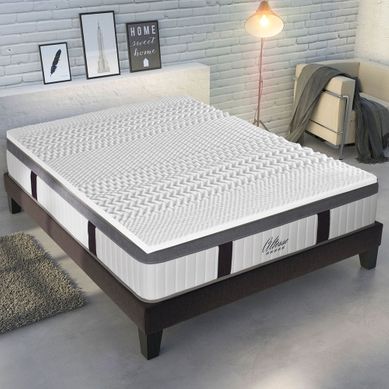 Surmatelas 90x190 Cm - Mémoire Forme 7 Zones