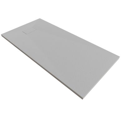 Receveur De Douche Baya 90x180 Cm Gris Extra-plat Aspect Pierre + Bonde Receveur De Douche Baya 90x180 Cm Gris Extra-plat Aspect Pierre + Bonde