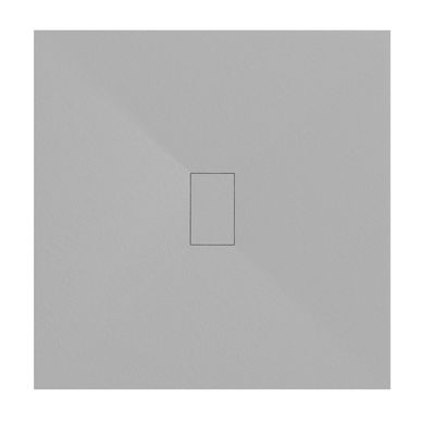 Receveur De Douche Baya 100x100 Cm Gris Extra-plat Aspect Pierre + Bonde Centrale Receveur De Douche Baya 100x100 Cm Gris Extra-plat Aspect Pierre + Bonde Centrale