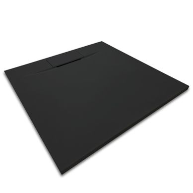 Receveur De Douche Polar 80x100 Cm Noir Effet Pierre Extra-plat Antidérapant + Bonde Receveur De Douche Polar 80x100 Cm Noir Effet Pierre Extra-plat Antidérapant + Bonde