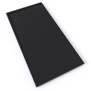 Receveur De Douche Hiemal 90 X 180 Cm Résine Noir Aspect Ardoise + Bonde Incluse Receveur De Douche Hiemal 90 X 180 Cm Résine Noir Aspect Ardoise + Bonde Incluse