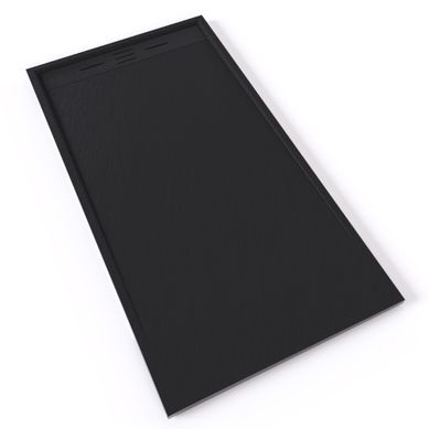 Receveur De Douche Hiemal 90 X 170 Cm Résine Noir Aspect Ardoise + Bonde Incluse Receveur De Douche Hiemal 90 X 170 Cm Résine Noir Aspect Ardoise + Bonde Incluse