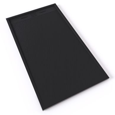 Receveur De Douche Hiemal 90 X 160 Cm Résine Noir Aspect Ardoise + Bonde Incluse Receveur De Douche Hiemal 90 X 160 Cm Résine Noir Aspect Ardoise + Bonde Incluse