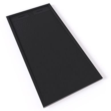 Receveur De Douche Hiemal 80 X 160 Cm Résine Noir Aspect Ardoise + Bonde Incluse Receveur De Douche Hiemal 80 X 160 Cm Résine Noir Aspect Ardoise + Bonde Incluse