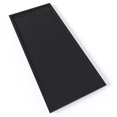 Receveur De Douche Hiemal 70 X 160 Cm Résine Noir Aspect Ardoise + Bonde Incluse Receveur De Douche Hiemal 70 X 160 Cm Résine Noir Aspect Ardoise + Bonde Incluse