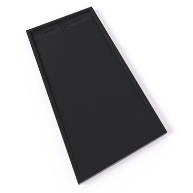 Receveur De Douche Hiemal 70 X 150 Cm Résine Noir Aspect Ardoise + Bonde Incluse Receveur De Douche Hiemal 70 X 150 Cm Résine Noir Aspect Ardoise + Bonde Incluse