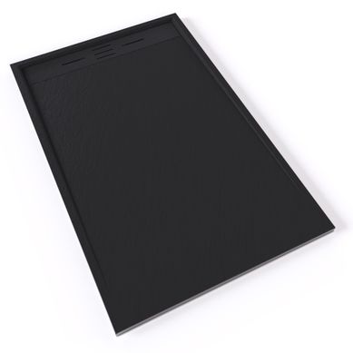 Receveur De Douche Hiemal 90 X 140 Cm Résine Noir Aspect Ardoise + Bonde Incluse Receveur De Douche Hiemal 90 X 140 Cm Résine Noir Aspect Ardoise + Bonde Incluse
